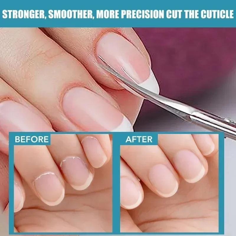 Curved Stainless Steel Cuticle Scissors | Nail Art Clipper