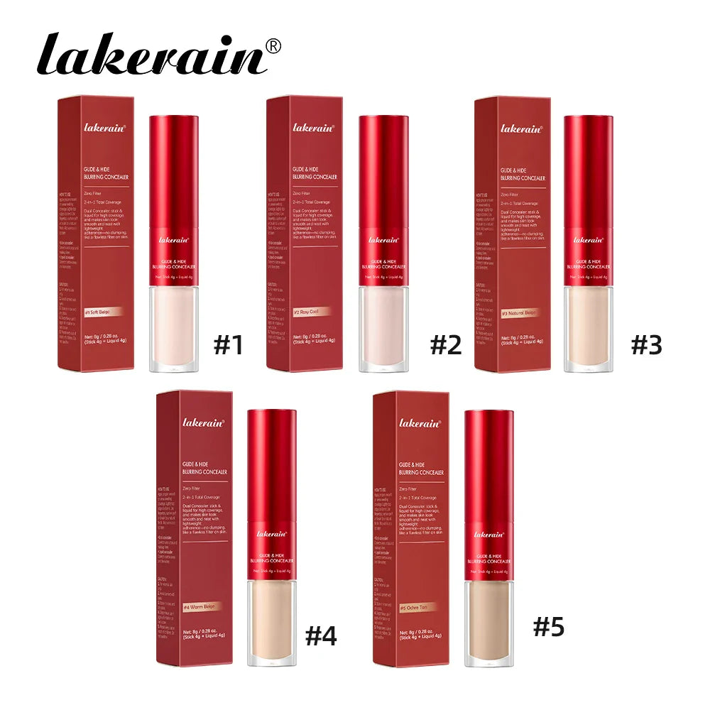2-in-1 Blurring Concealer & Foundation – Full Coverage, Waterproof
