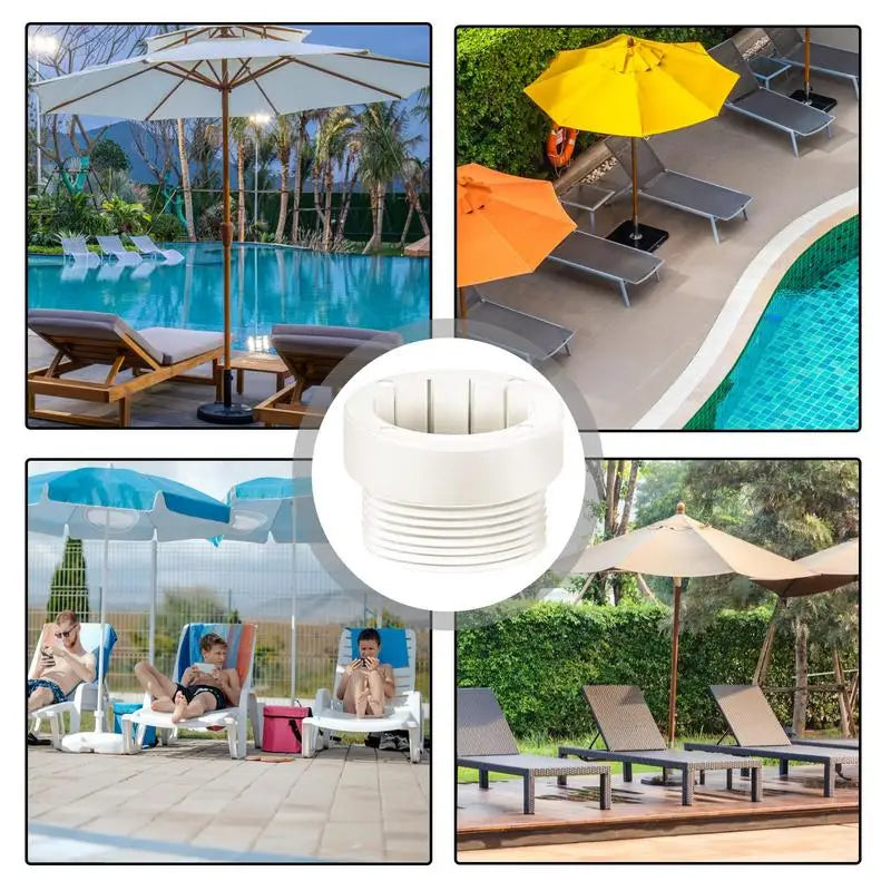 Pool Umbrella Base Sleeve Inserts – Anti-Slip Hole Plugs 4-Pack