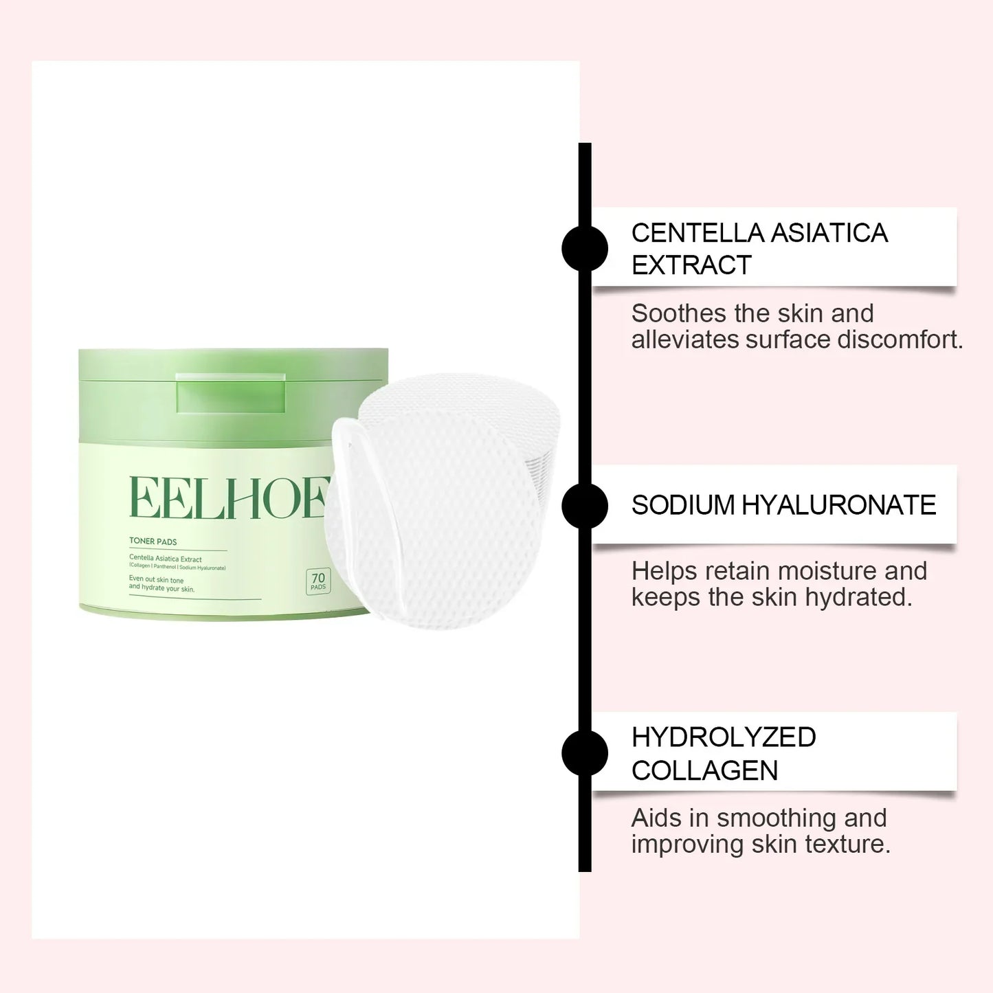 Eelhoe Daily Facial Toner Pads – Hydrating & Soothing Skincare