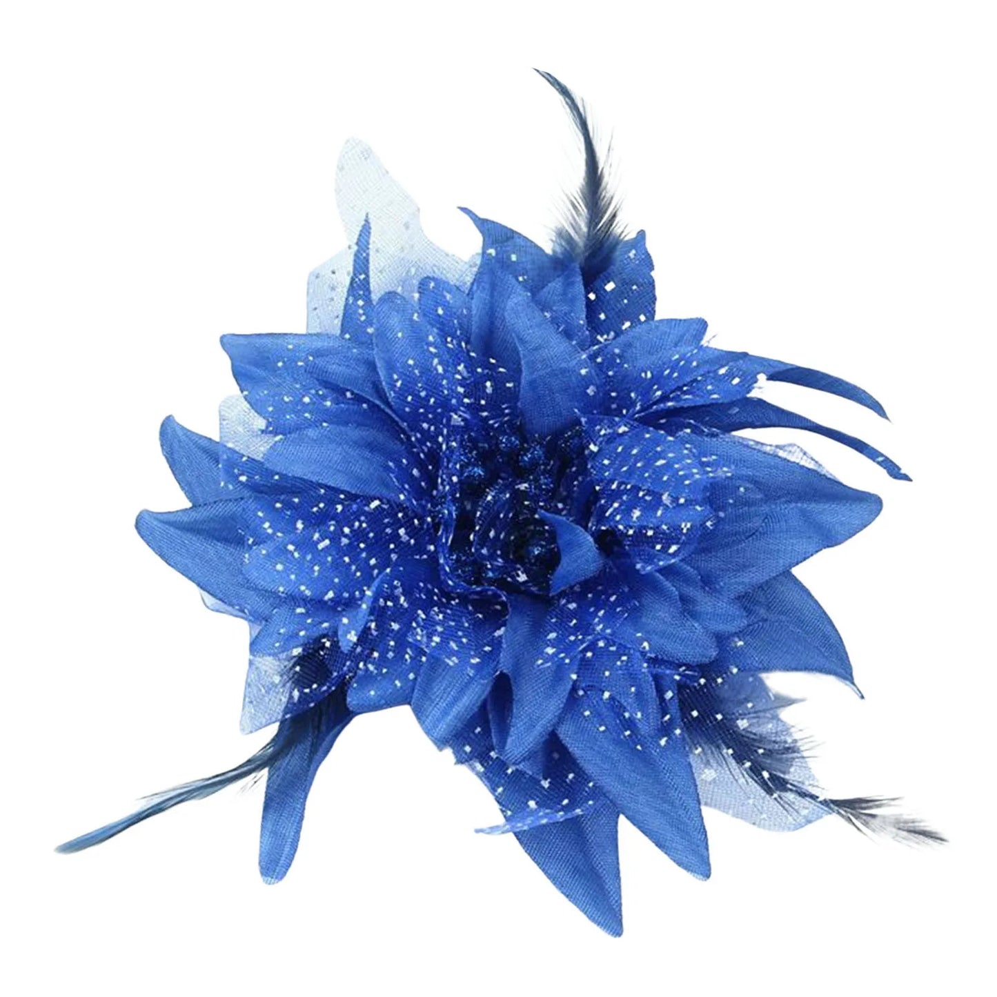 Party Performance Woman Flower Hair Clips Non Slip Branch Flower Hair Clip Barrettes for Thick Curly Hair Styling Decorative Peaceful Pleasures Health and Wellness Sapphire