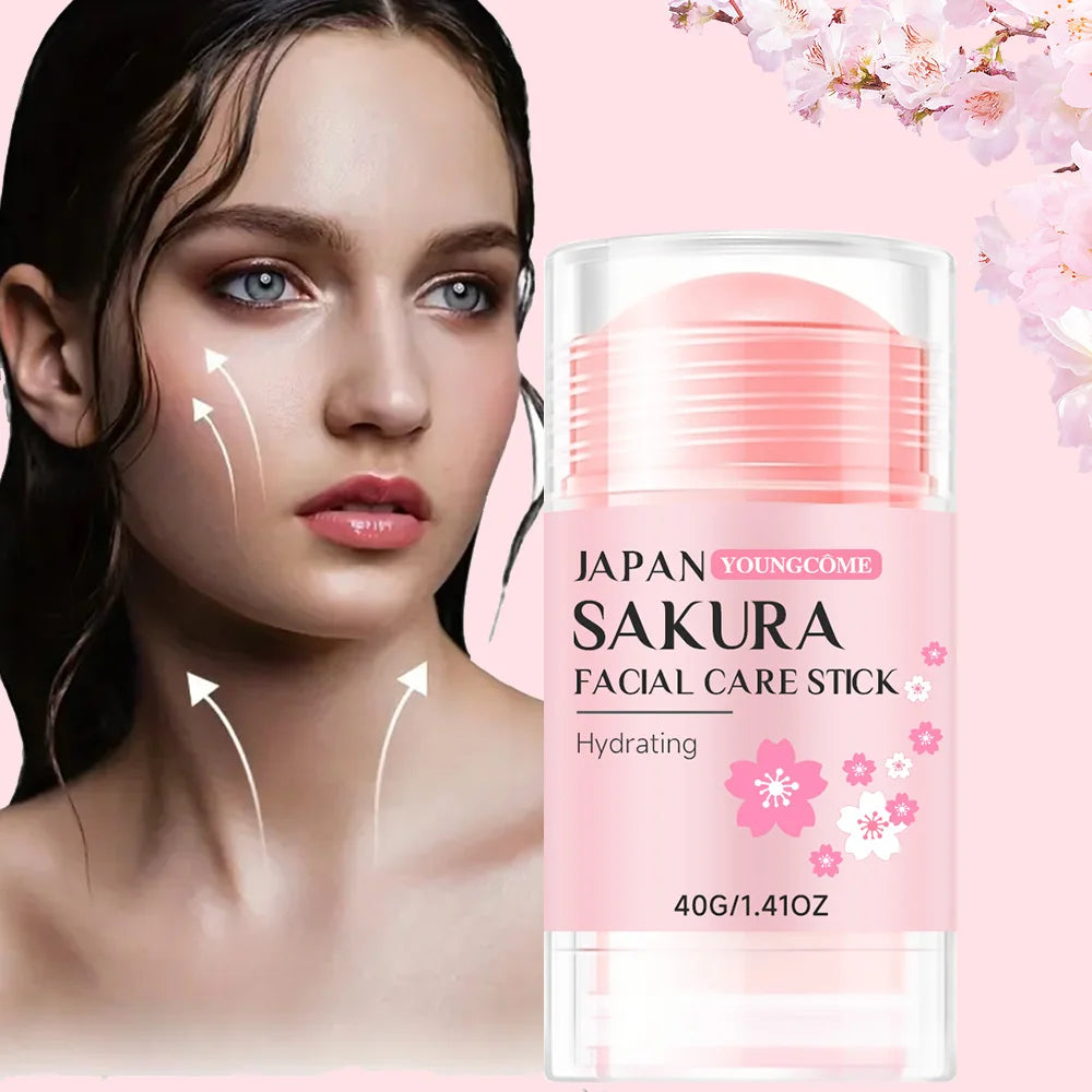 YOUNGCOME Sakura Facial Stick | Deep Hydration & Skin Repair Facial Moisturizer Stick Peaceful Pleasures Health and Wellness