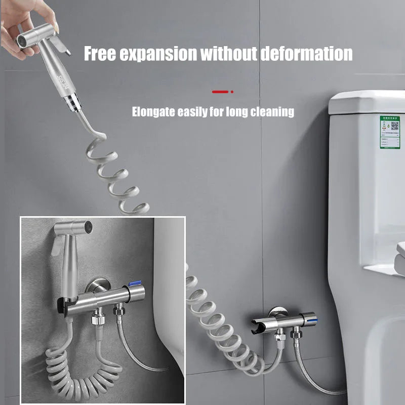 Handheld Bidet Sprayer | 304 Stainless Steel Dual Control Valve