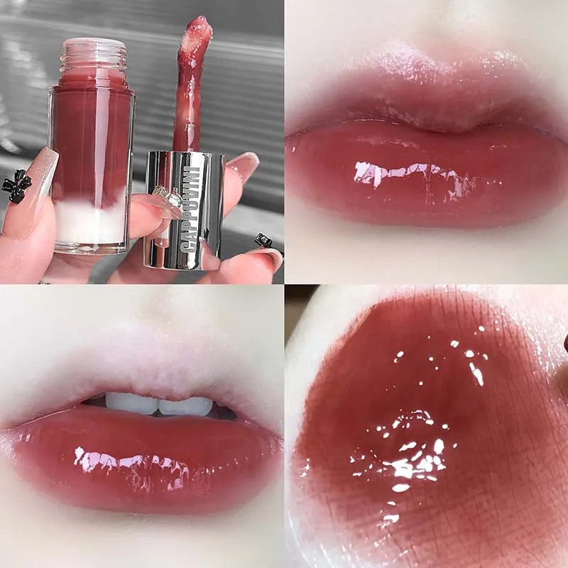Cappuvini Glass Lip Gloss | Mirror Shine Dual-Layer Mixing