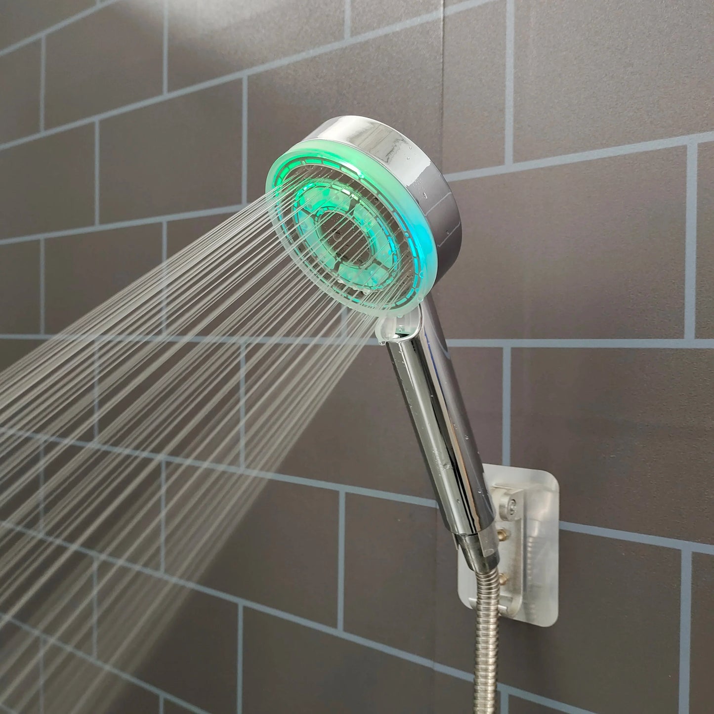 LED Color-Changing Shower Head | 5 Modes, Rainfall & Handheld