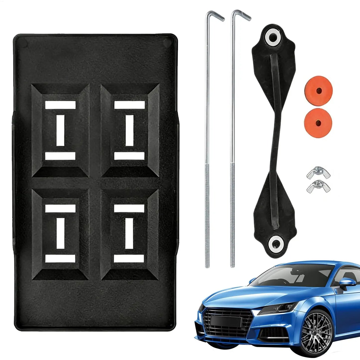 Adjustable Car Battery Tray Bracket Hold Down Clamp 290/355mm