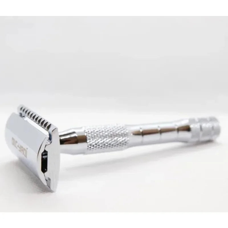 Yaqi Chrome Color Wet Shaving Double Edge Safety Razor Gift With 97mm Total Length And 92g Weight Provide Comfortable Shaving Peaceful Pleasures Health and Wellness