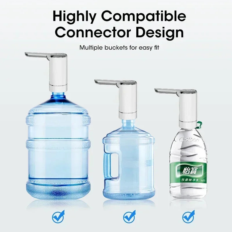 ‌Portable Electric Water Pump Dispenser Foldable USB Rechargeable for 5 Gallon Bottles for Home/Office/Travel Peaceful Pleasures Health and Wellness