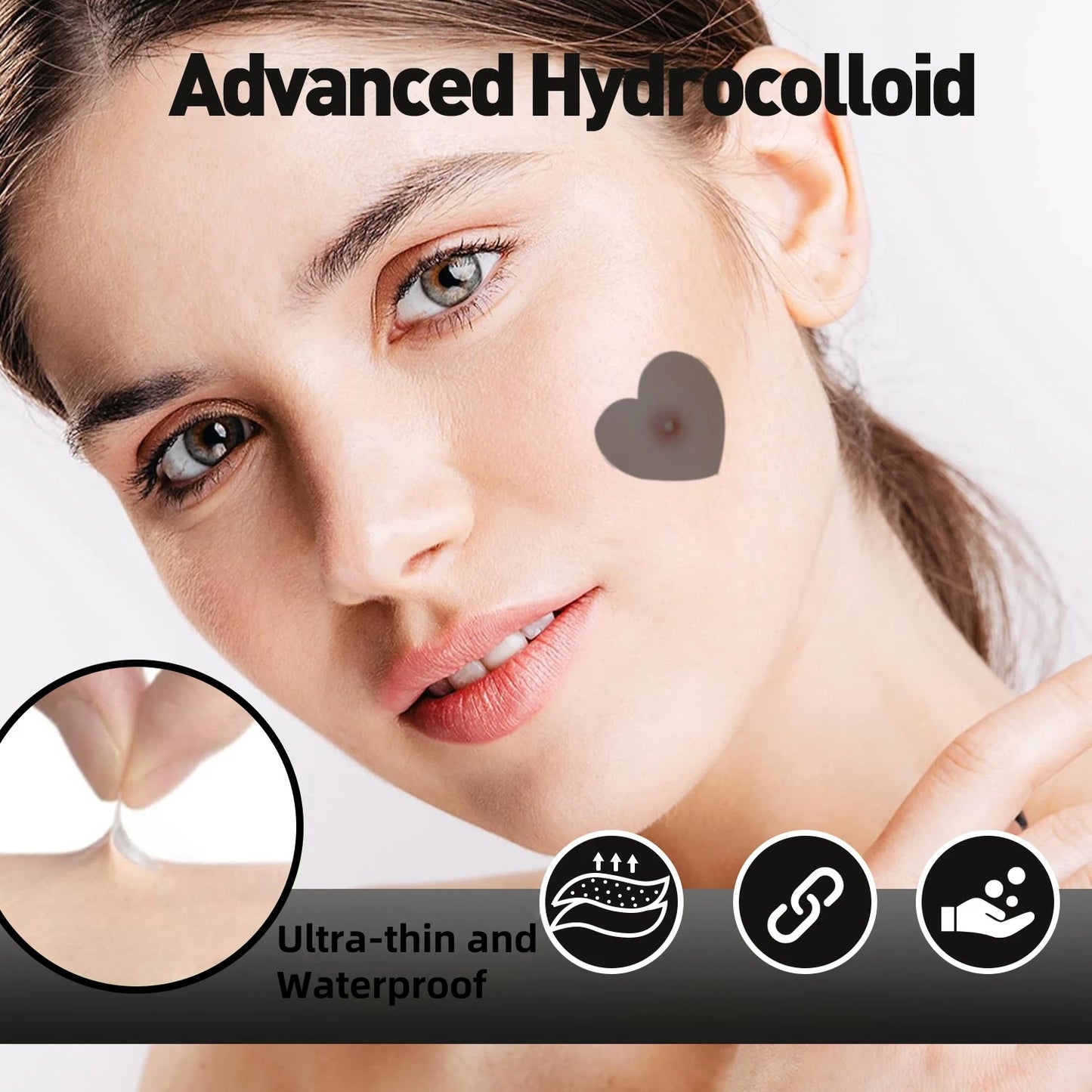 Invisible Waterproof Hydrocolloid Acne Patches – All Skin Types