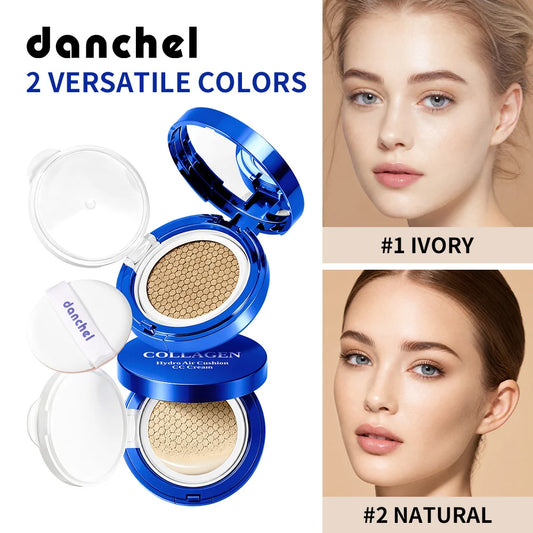 Collagen Air Cushion CC Cream Long-Lasting Hydration Conceal Acne Marks, Redness & Pores Waterproof Sweatproof Collagen CC Cream Peaceful Pleasures Health and Wellness
