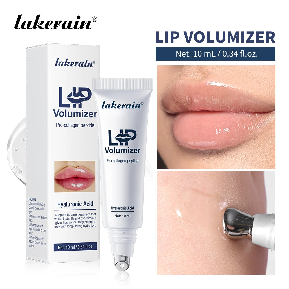 Hyaluronic Acid Lip Enriching Essence Visibly Plumping Deeply Hydration Clear Lip Contour Reduce Fine Lines Lip Volumizer Peaceful Pleasures Health and Wellness Lip Volumizer