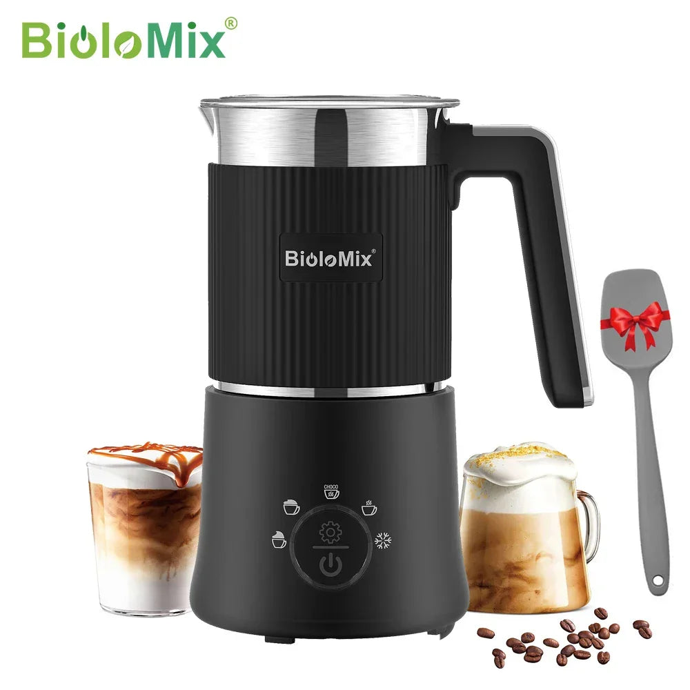 BioloMix 5-in-1 Detachable Milk Frother & Steamer 500W Milk Frother Peaceful Pleasures Health and Wellness