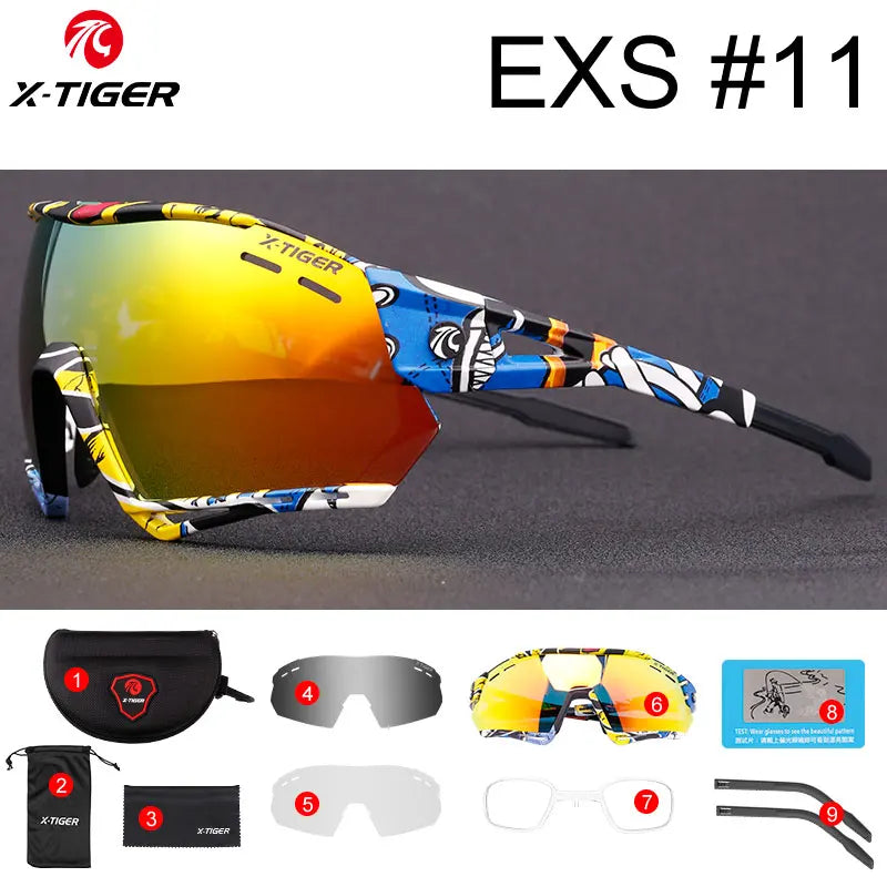 X-TIGER Polarized UV400 Cycling Sunglasses – Road & MTB