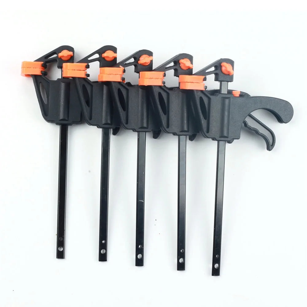 Mini F Clamp Set – Quick Ratchet Release Woodworking Clips 4" Peaceful Pleasures Health and Wellness