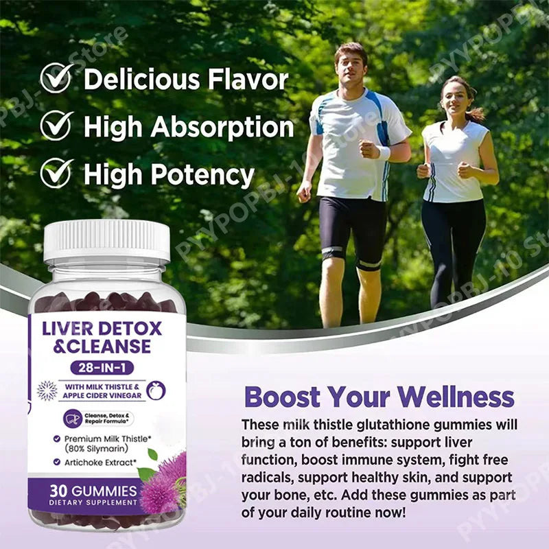 Milk Thistle Gummies – Artichoke & Glutathione Liver Support