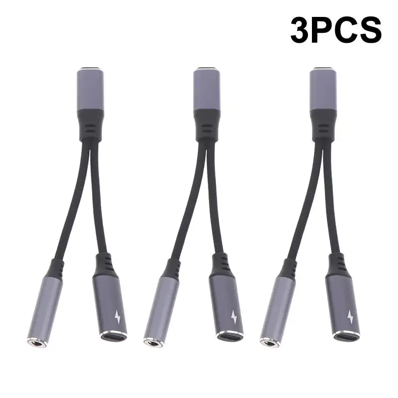 USB-C PD 60W Fast Charger + 3.5mm Headphone Jack Adapter