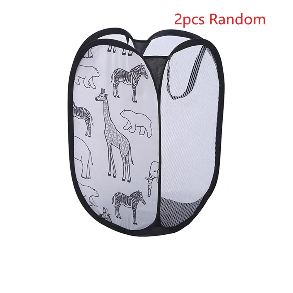 Storage Basket Laundry Basket Home Dirty Clothes Basket Organizing Storage Basket Bathroom Dirty Clothes Storage Basket Peaceful Pleasures Health and Wellness 2pcs Random