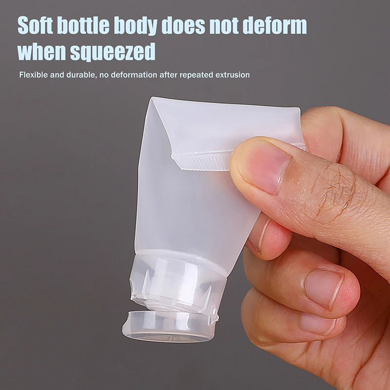 10Pcs Refillable Clear Lotion Containers for Travel Medical Supplies Peaceful Pleasures Health and Wellness