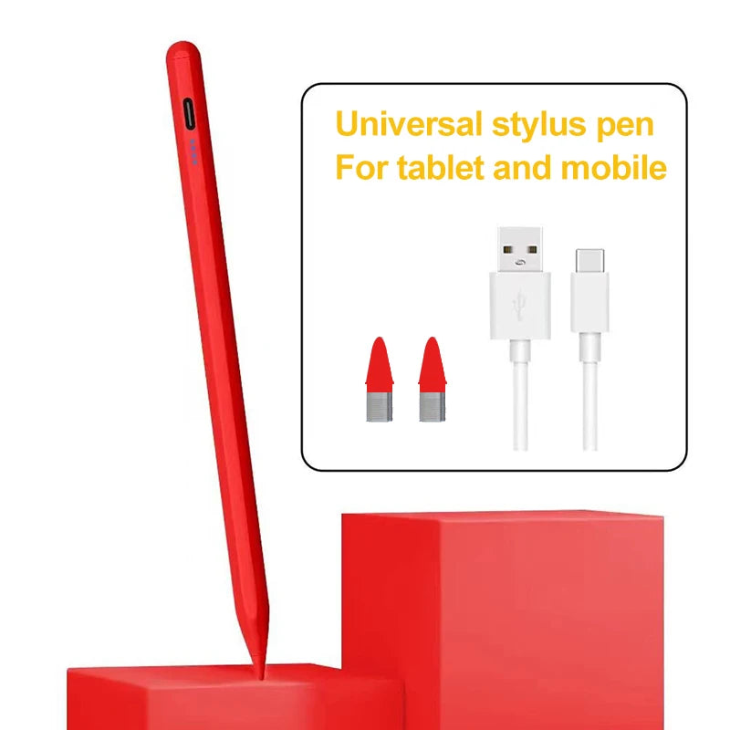 Touch Pencil For Cell Phone Accessories Stylus For android Universal Stylus Pen Tablet And Mobile Stylus For Touch Screen ipad Peaceful Pleasures Health and Wellness Red