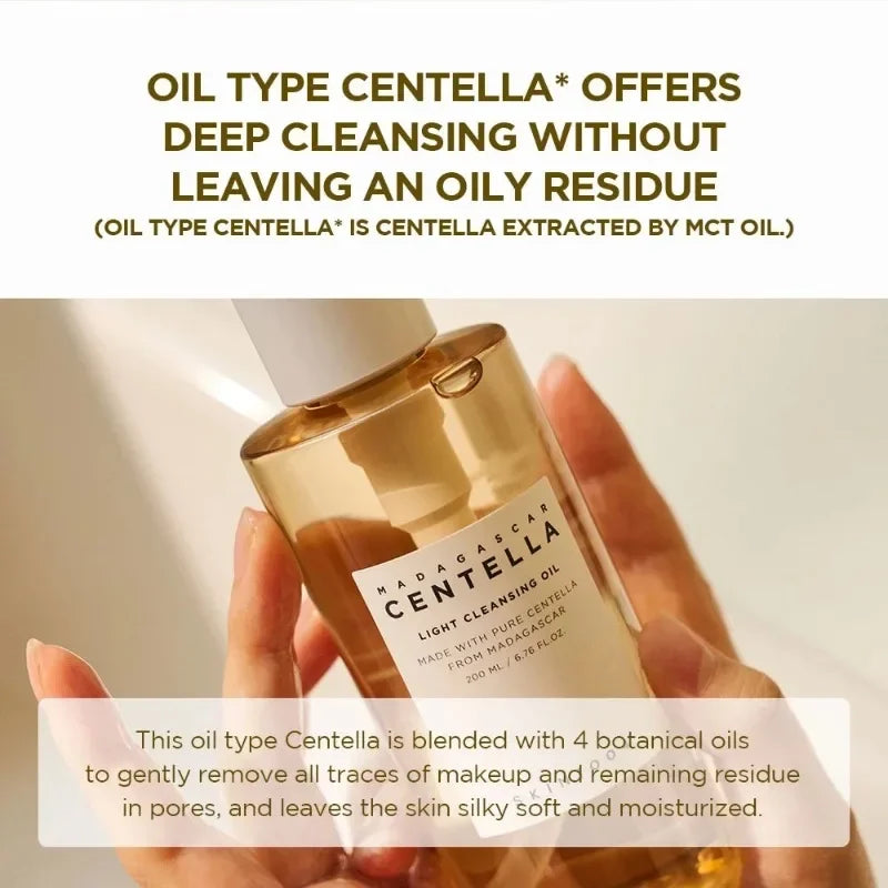 Korean Centella Light Cleansing Oil 200ml Peaceful Pleasures Health and Wellness