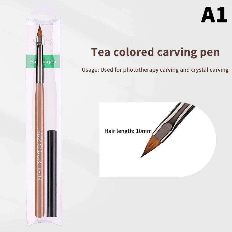 1 PCS Nail Brush For Manicure Art Brush Nail Salon Brush Gadgets Nail Supplies For Professionals Peaceful Pleasures Health and Wellness A1