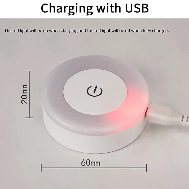 Stitch LED Night Light USB Rechargeable Touch Lamp