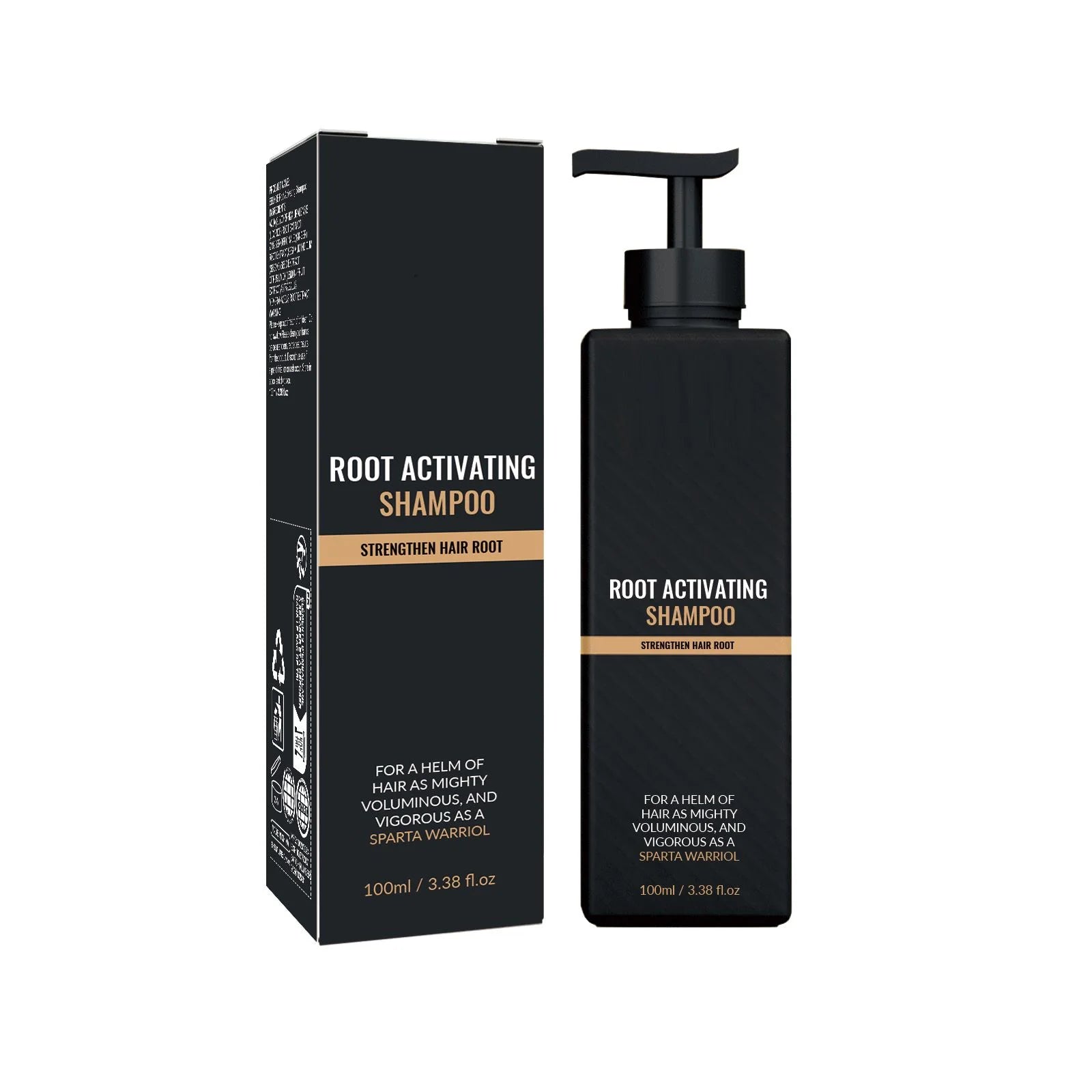 Root Activator Shampoo Anti Hair Loss Hair Regrowth Fluffy Dandruff Control Smoothing Nourishing Strengthens Roots Hair Shampoo Peaceful Pleasures Health and Wellness 100ml boxed