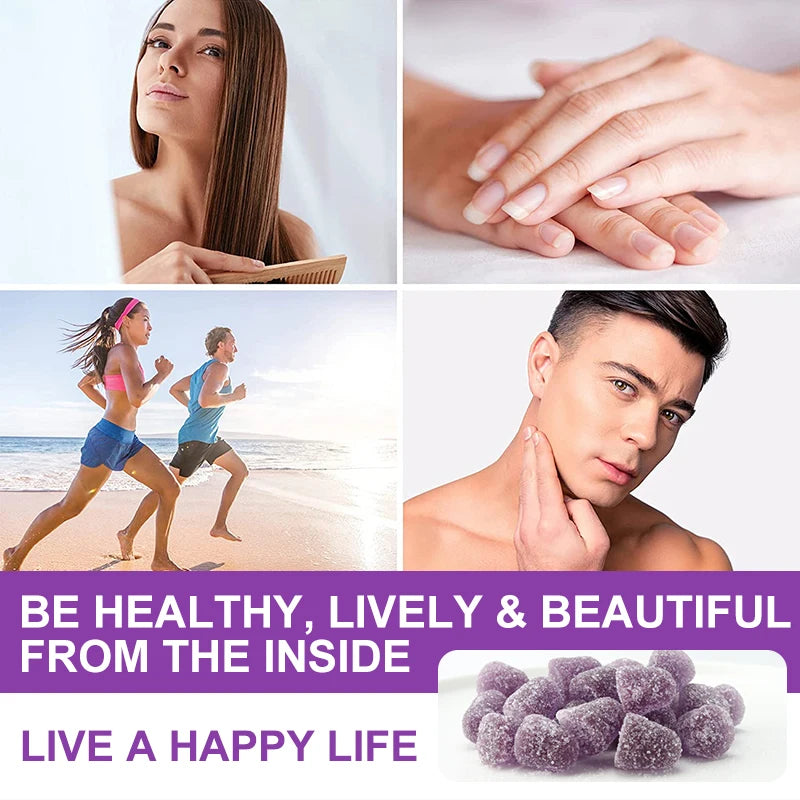 Collagen Biotin Gummies – Hair, Skin & Nail Support Peaceful Pleasures Health and Wellness
