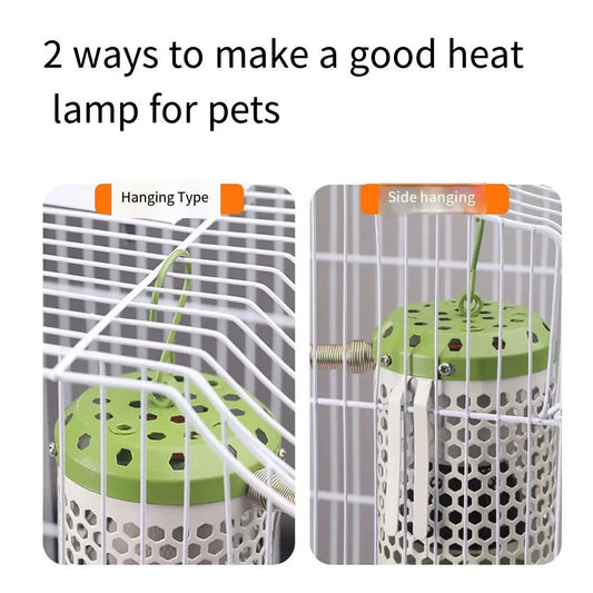 Chew-Proof Ceramic Heat Lamp for Birds & Reptiles | No Light Ceramic Pet Heat Lamp Oasis Select US-Key Switch