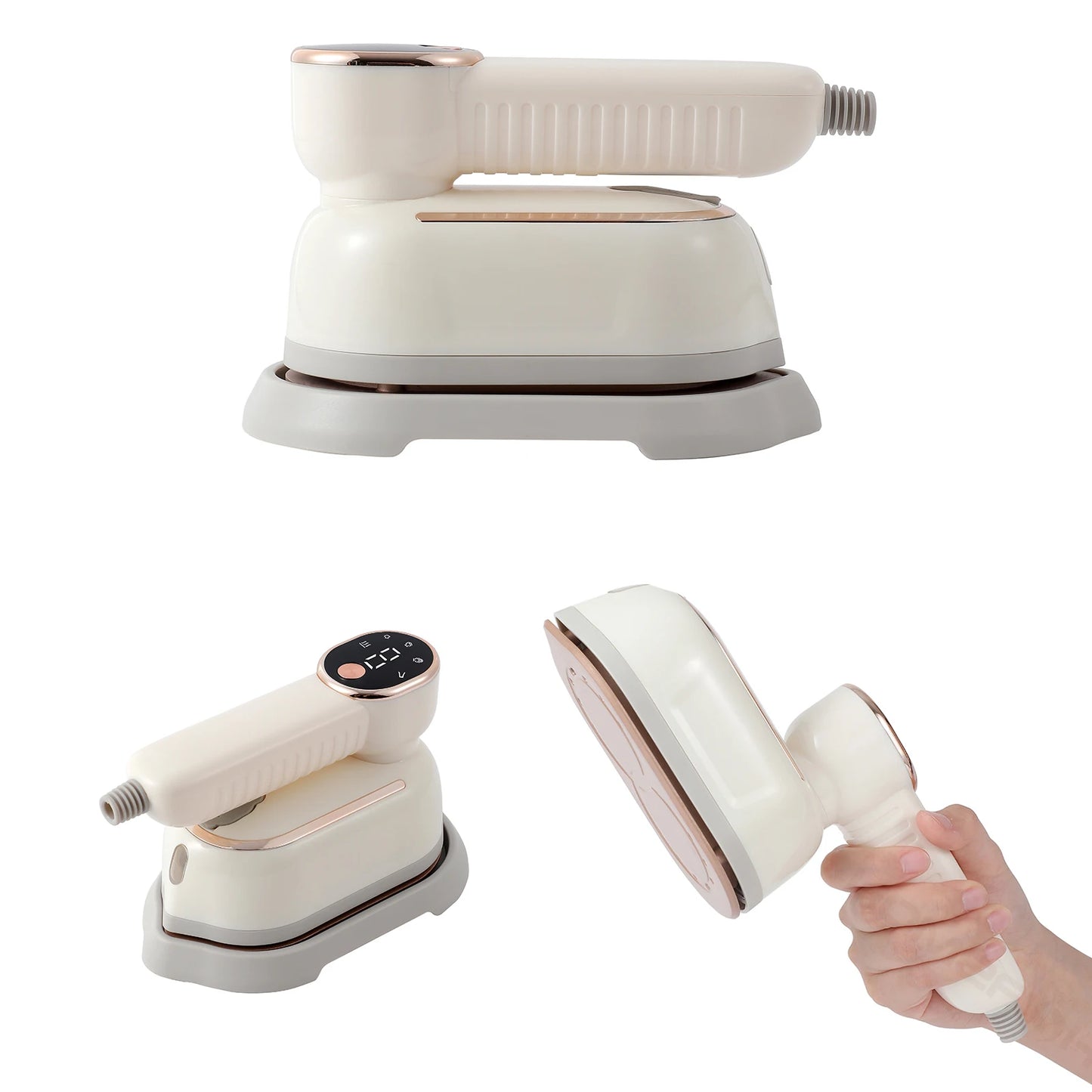 Handheld Portable Mini Steam Iron with Four Temperature Control High-Power Rotating Ironing Machine for Fabric Care Peaceful Pleasures Health and Wellness