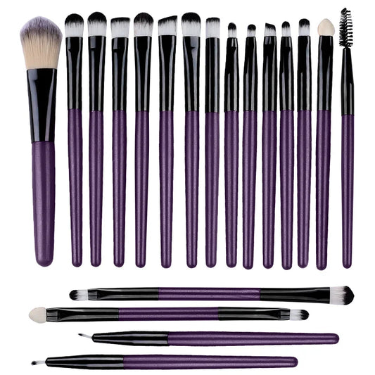 RUNTOIN 20Pcs Makeup Brush Set – Eye, Blending & Foundation
