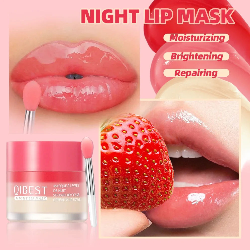QIBEST Lip Sleeping Mask Soften Cracking Lip Dead Skin Remover Dry Lips Treatment Exfoliant for Lips Nourish Jelly Lip Mask Peaceful Pleasures Health and Wellness