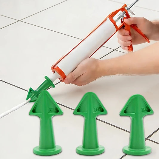3-Piece Silicone Caulk Applicator Tool Set – Reusable Nozzles Caulking Applicator Set Peaceful Pleasures Health and Wellness