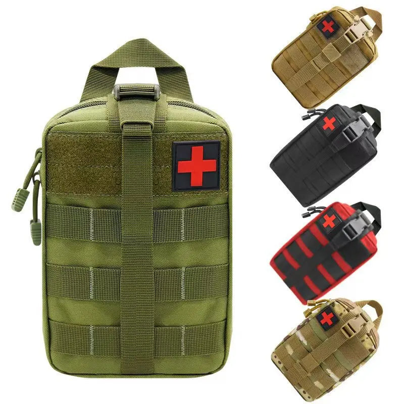 Tactical Bag Accessory Bag Accessory Kit Tactical Waist Bag Camouflage Multi-functional Bag Outdoor Mountaineering Rescue Bag Peaceful Pleasures Health and Wellness