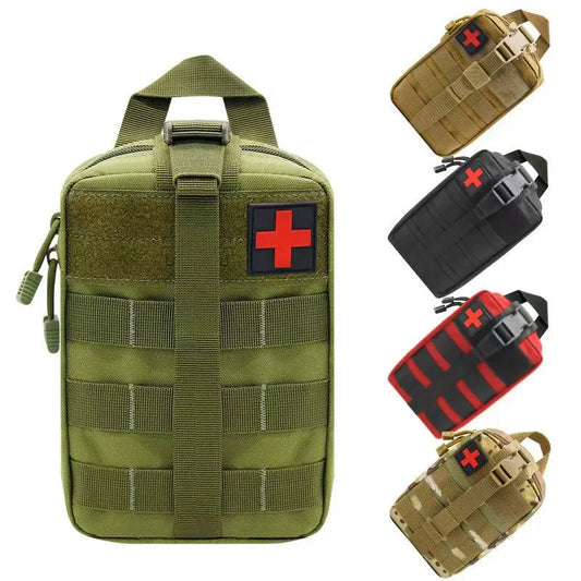 Tactical Bag Accessory Bag Accessory Kit Tactical Waist Bag Camouflage Multi-functional Bag Outdoor Mountaineering Rescue Bag Peaceful Pleasures Health and Wellness