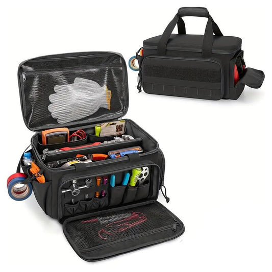 Large Canvas Tool Tote Bag for Electricians & Carpenters Canvas Tool Tote Bag Oasis Select