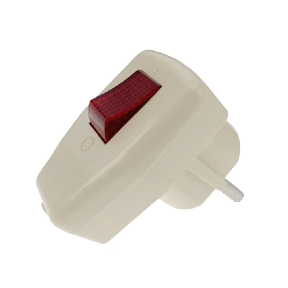 German Schuko EU Rewireable Plug ON/OFF Switch 250V 16A CEE 7/7
