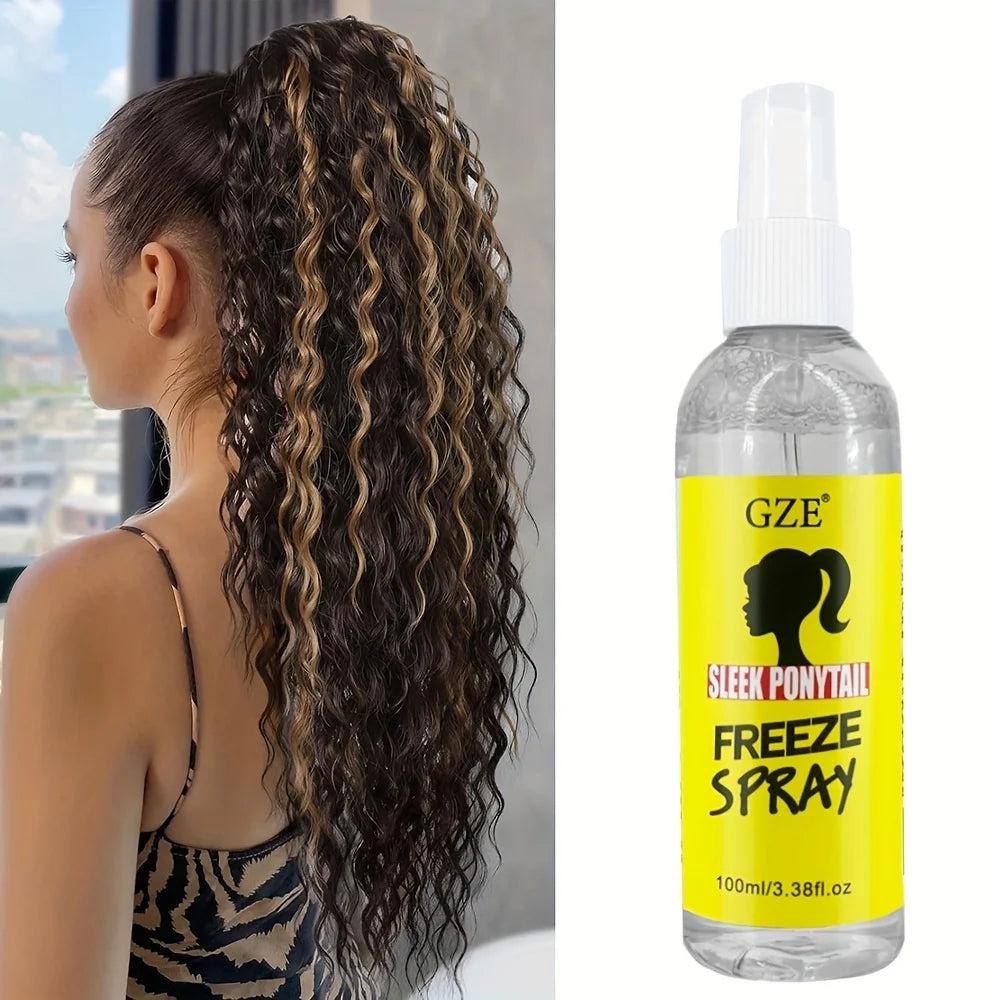 GZE Sleek Ponytail Freeze Spray – Frizz Control & Long Hold