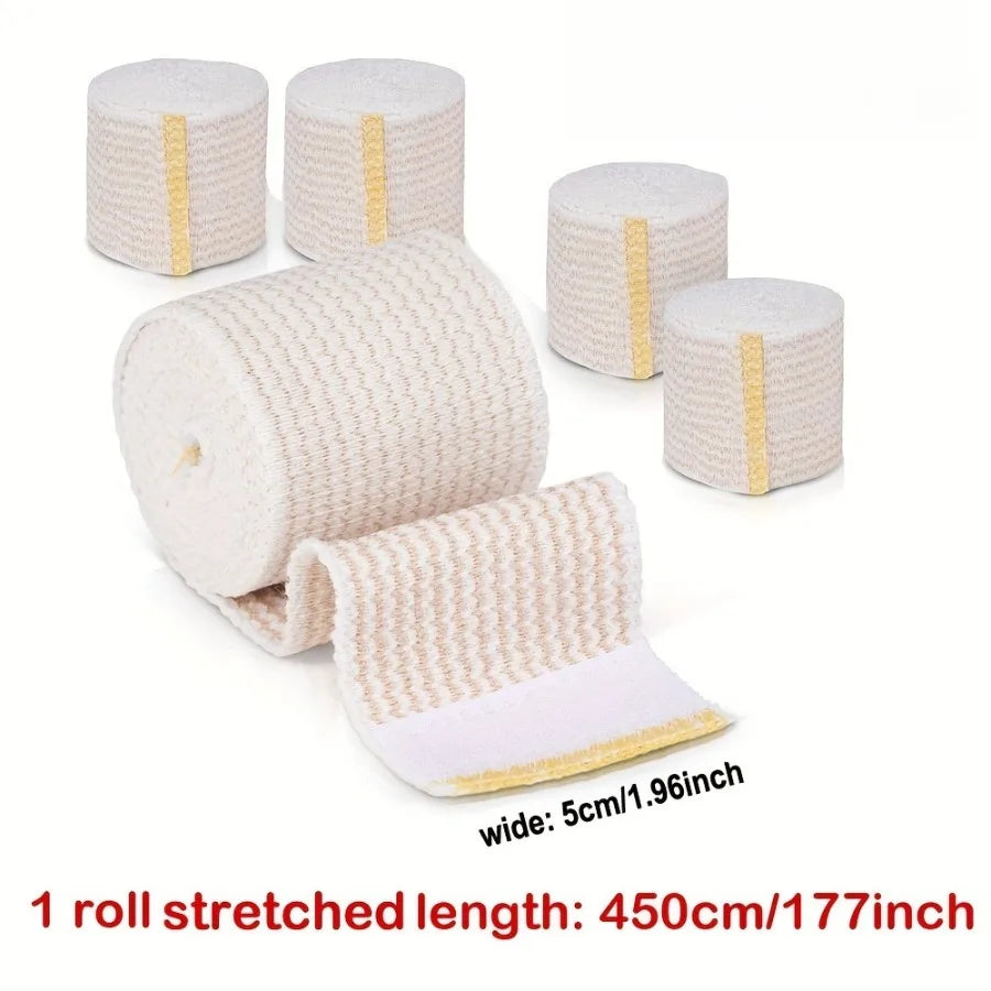 2/12/24 Packs Compression Elastic Bandage Wraps, Latex-Free Support for Knees Ankle Legs Wrist Sports Injury Recovery First Aid Peaceful Pleasures Health and Wellness