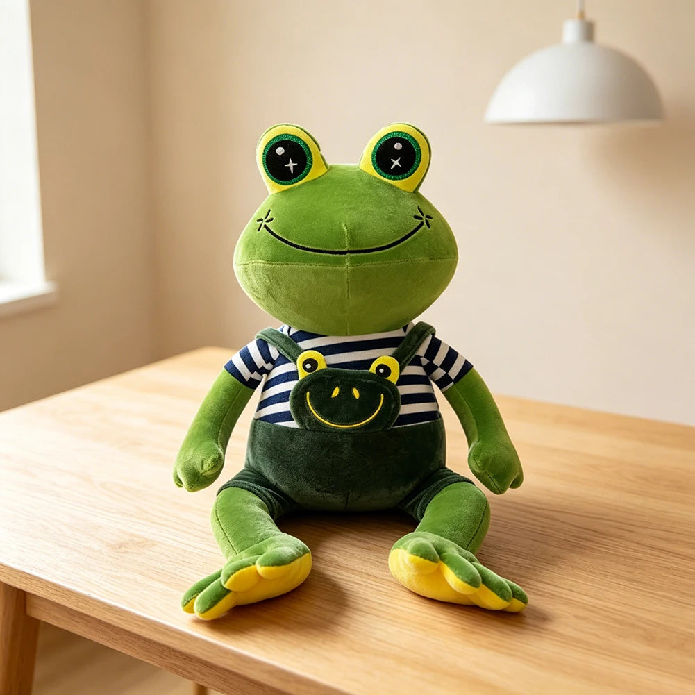 Green Frog Plush Toy – Soft Couple Stuffed Animal Gift