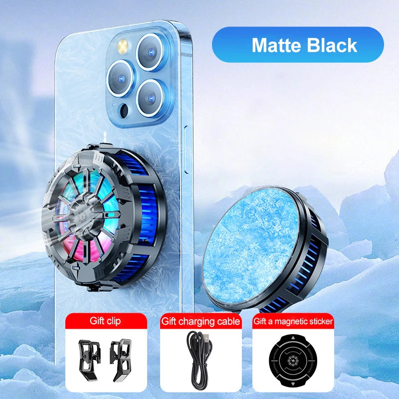 Phone Cooling Fan For Mobile Phone Radiator Phone Cooler For Games Water Cooler For Mobile Phone cooling Fan Phone Radiator Fan Peaceful Pleasures Health and Wellness Matte Black