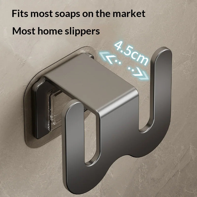 No Punching Bedroom Neat Storage Shoe Drying Slippers Rack Bathroom Rack Slipper Hook Toilet Drainage Rack Wall Mounted Holders Peaceful Pleasures Health and Wellness