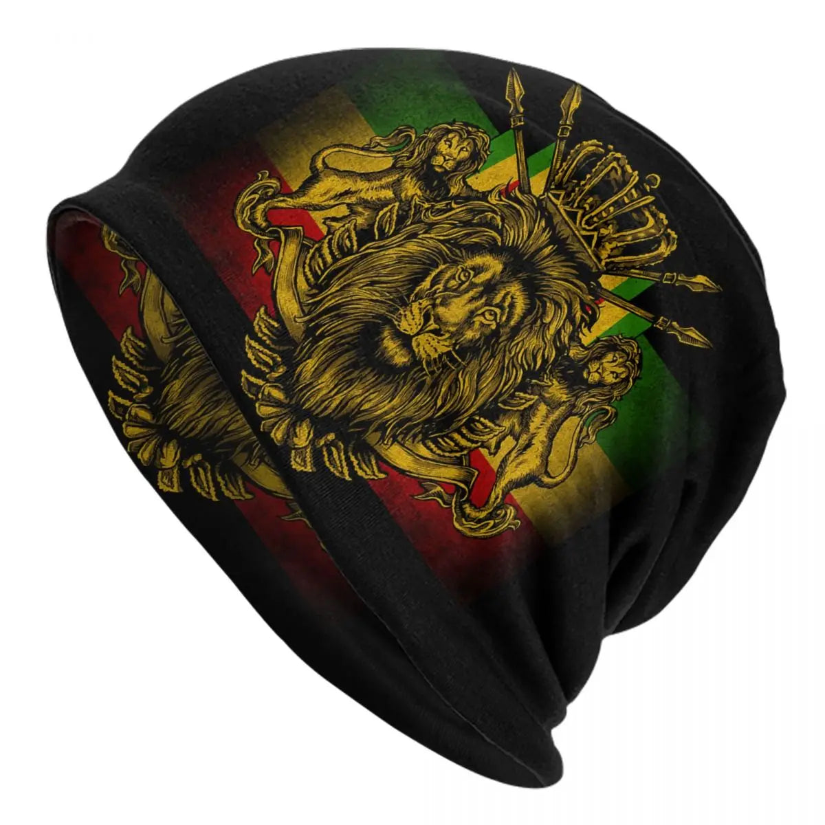 Jamaica Flag Knit Beanie Hat | Unisex Jamaican Pride Skull Cap