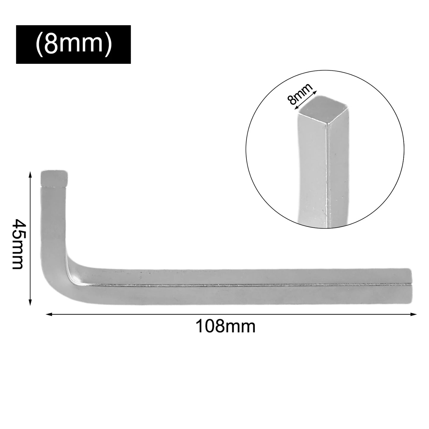 L-shape Square Head Wrench Key 4 Point Screwdriver Security Self