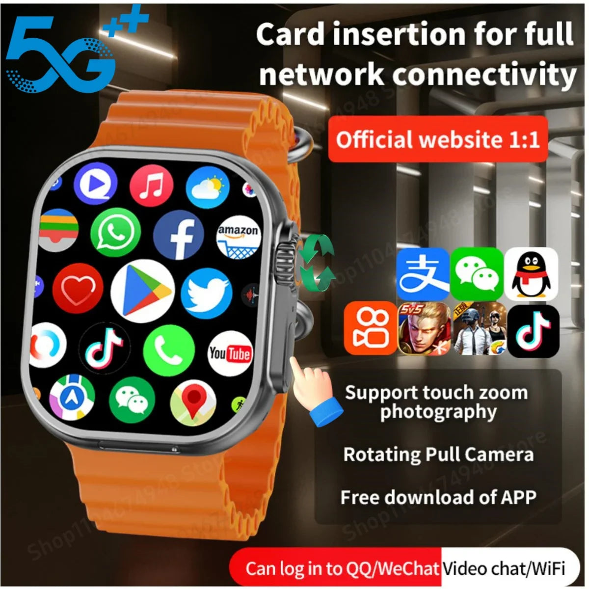 GOLDENSPIKE CD12 4G Android Smart Watch | GPS, Camera, SIM