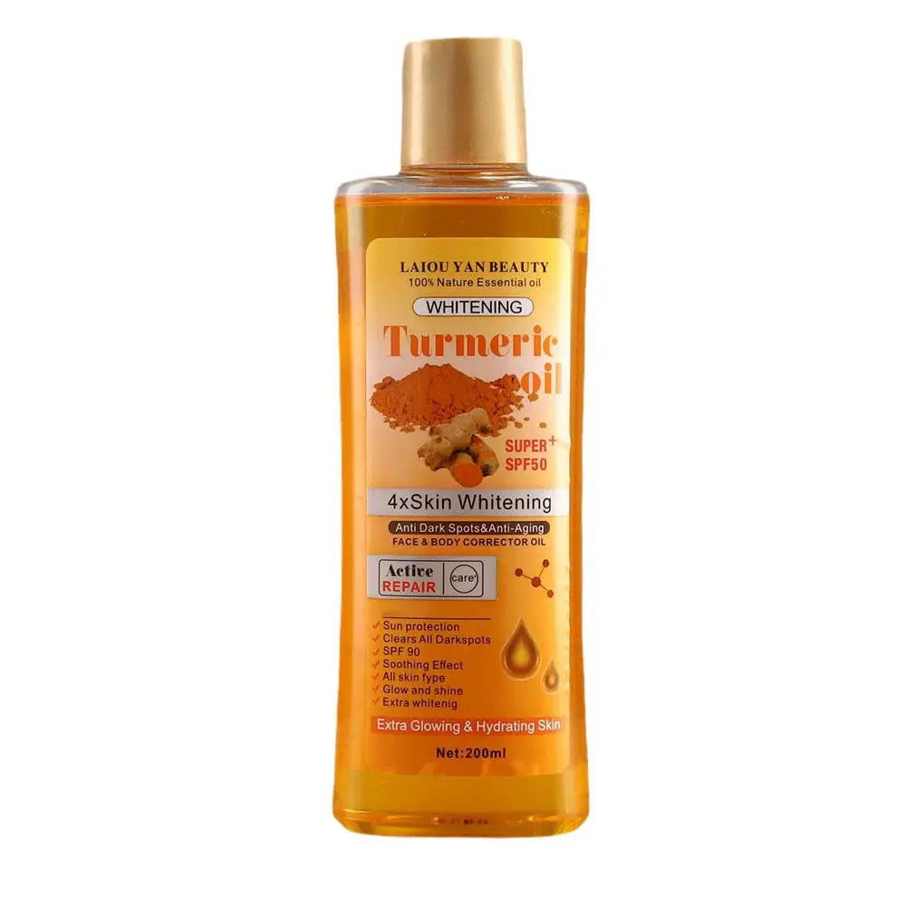 Turmeric & Ginger Face Serum Oil – 200ml Deep Hydration & Pigmentation Corrector Peaceful Pleasures Health and Wellness 200ml