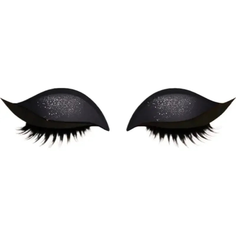 Colorful Lazy Eyelash Stickers,Reusable Lazy Eye Shadow Eyelash Patch, Waterproof Self Adhesive False Eyelash Makeup Stickers Peaceful Pleasures Health and Wellness C
