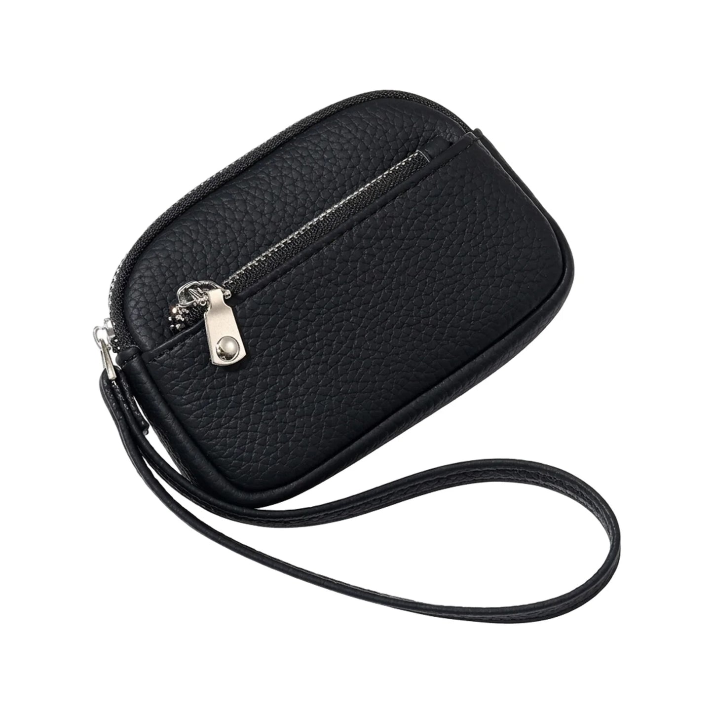 Korean Style Mini Lipstick Shaped Earphone Coin Purse with Keychain Hook in Multiple Colors Peaceful Pleasures Health and Wellness black
