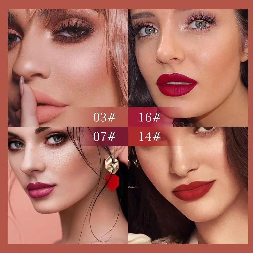 Cmaadu 3-Piece Matte Lipstick Set – Waterproof Long-Lasting