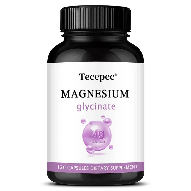 Magnesium Glycinate Capsules – Supports Sleep, Relaxation, Muscle, Bone & Heart Health, High Absorption Formula, Nerves System Peaceful Pleasures Health and Wellness 120 count -1 bottle